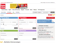 Tablet Screenshot of anzeigen.krone.at